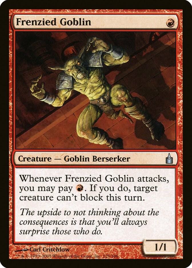 Frenzied Goblin 125 card from Ravnica: City of Guilds