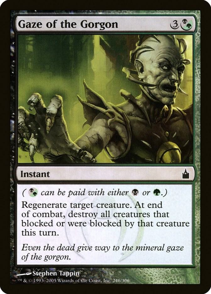 Gaze of the Gorgon 246 card from Ravnica: City of Guilds