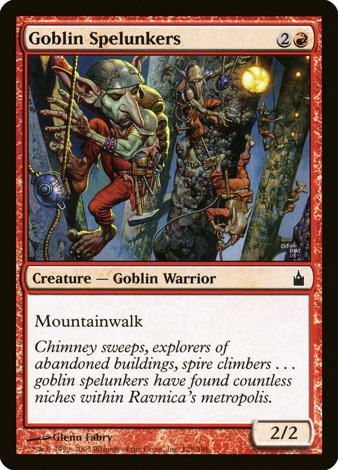 Goblin Spelunkers 128 card from Ravnica: City of Guilds