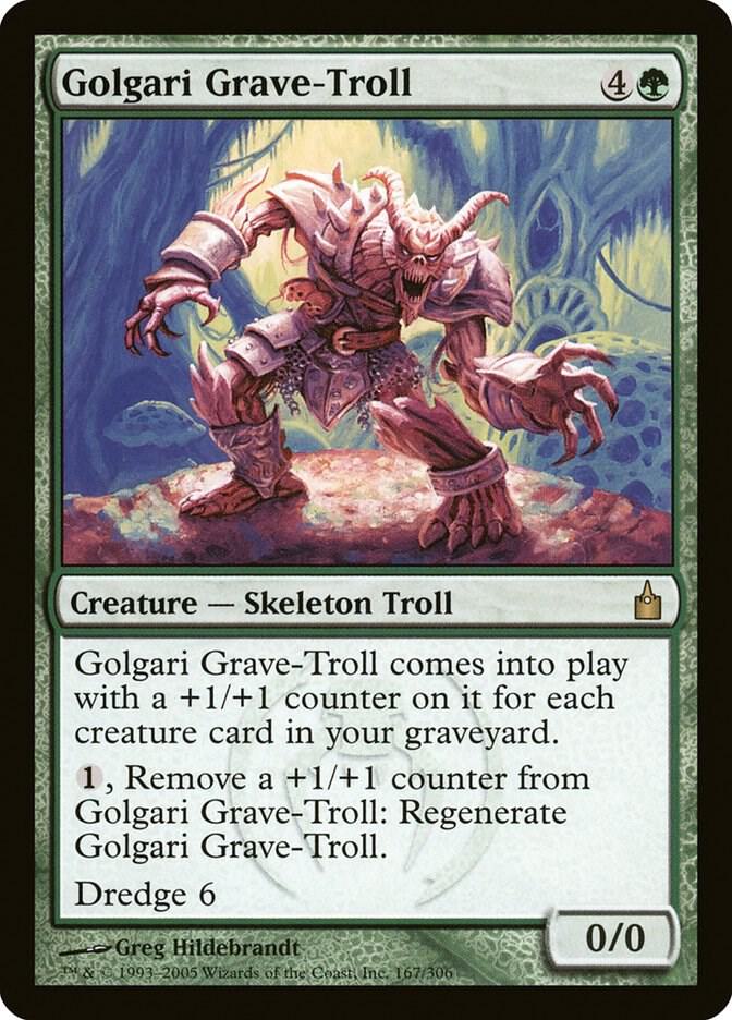 Golgari Grave-Troll 167 card from Ravnica: City of Guilds
