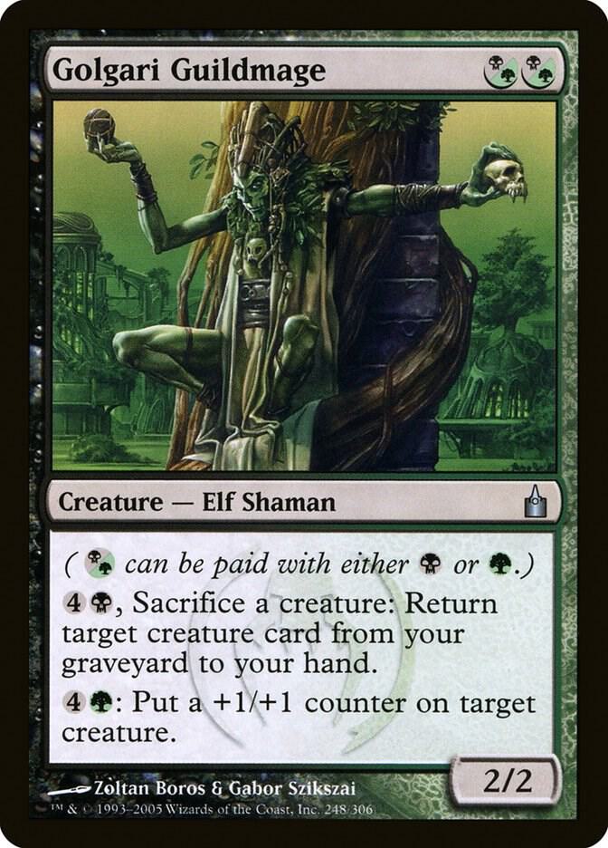 Golgari Guildmage 248 card from Ravnica: City of Guilds
