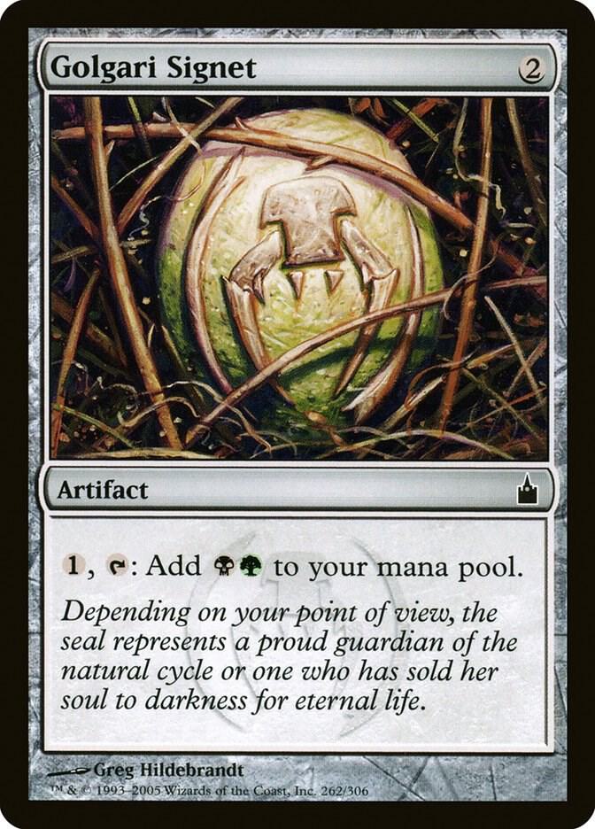 Golgari Signet 262 card from Ravnica: City of Guilds