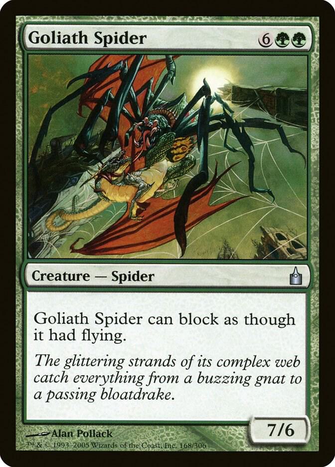 Goliath Spider 168 card from Ravnica: City of Guilds