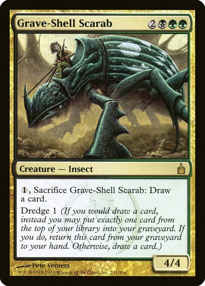 Grave-Shell Scarab 211 card from Ravnica: City of Guilds