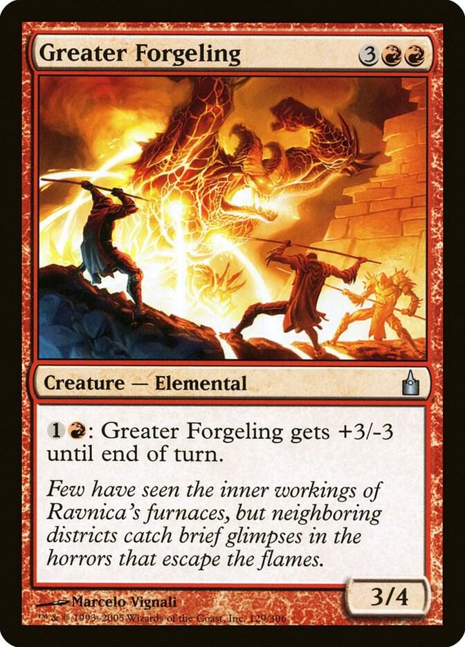 Greater Forgeling 129 card from Ravnica: City of Guilds