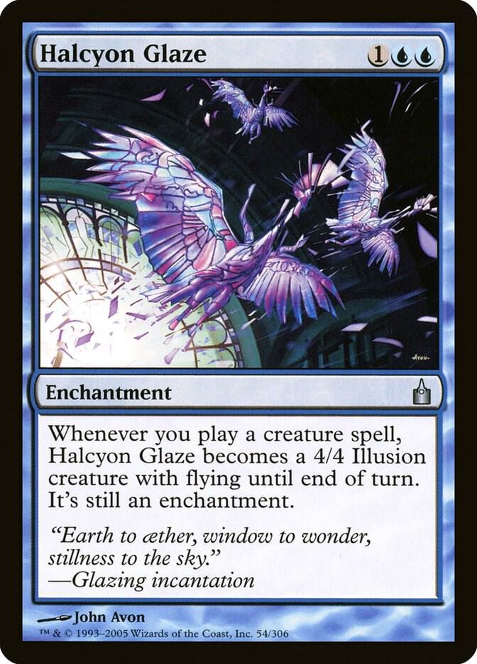 Halcyon Glaze 54 card from Ravnica: City of Guilds