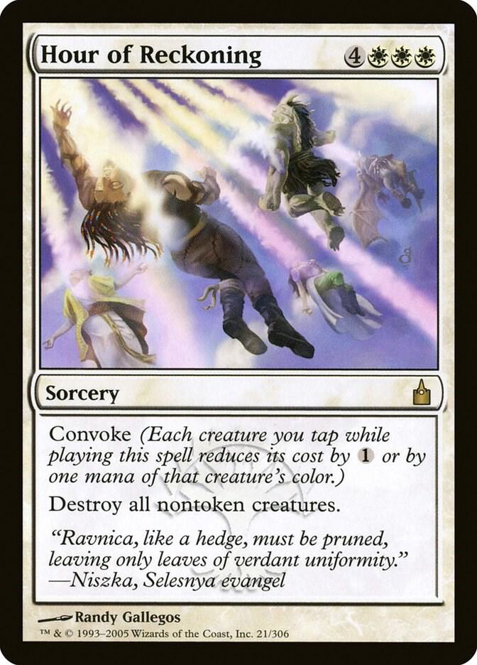 Hour of Reckoning 21 card from Ravnica: City of Guilds