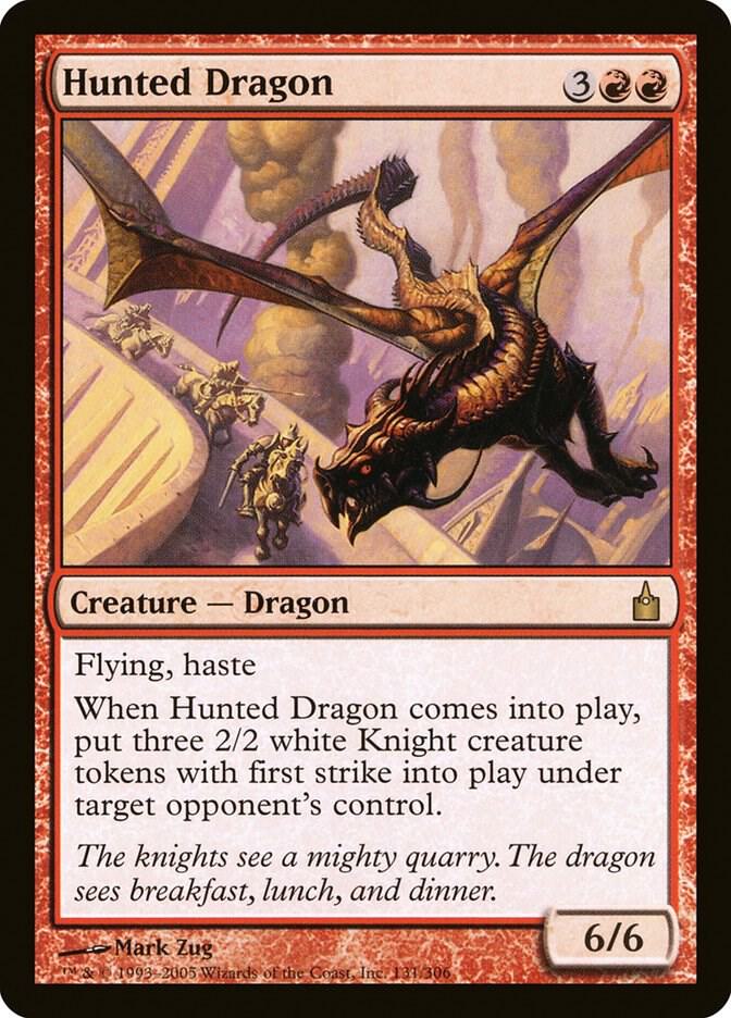 Hunted Dragon 131 card from Ravnica: City of Guilds