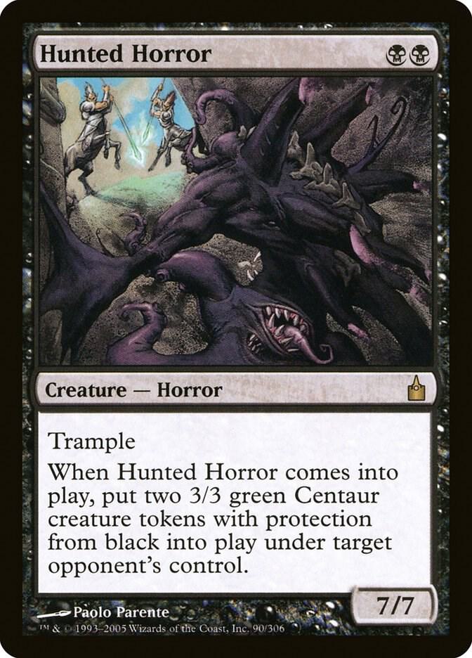 Hunted Horror 90 card from Ravnica: City of Guilds