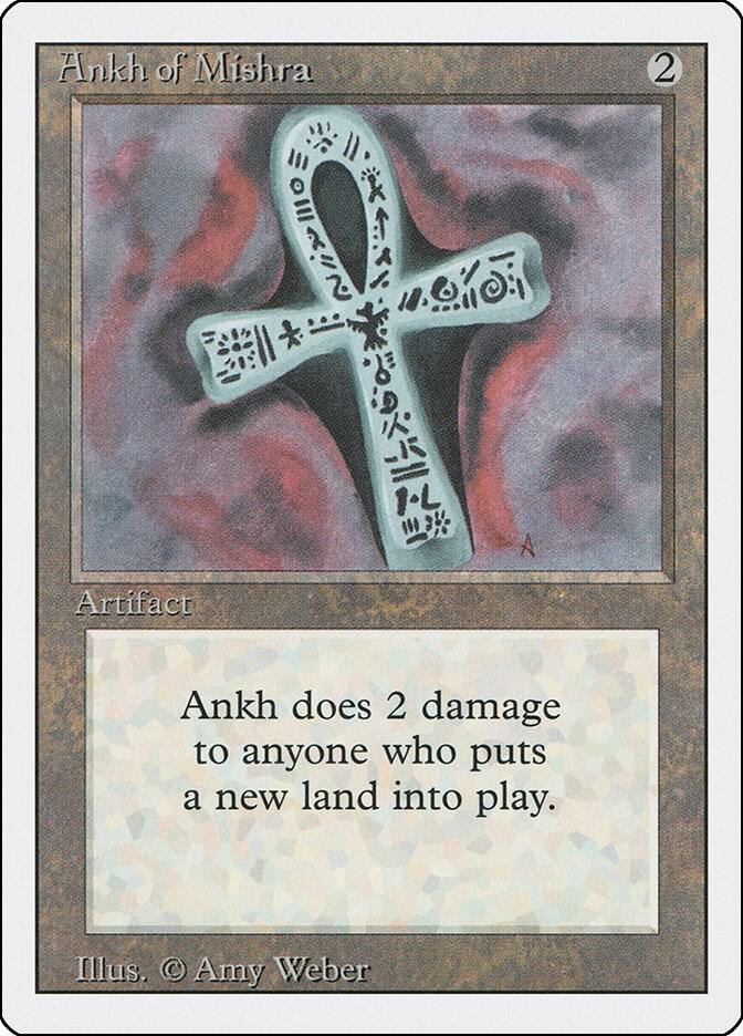 Ankh of Mishra card from Revised Edition