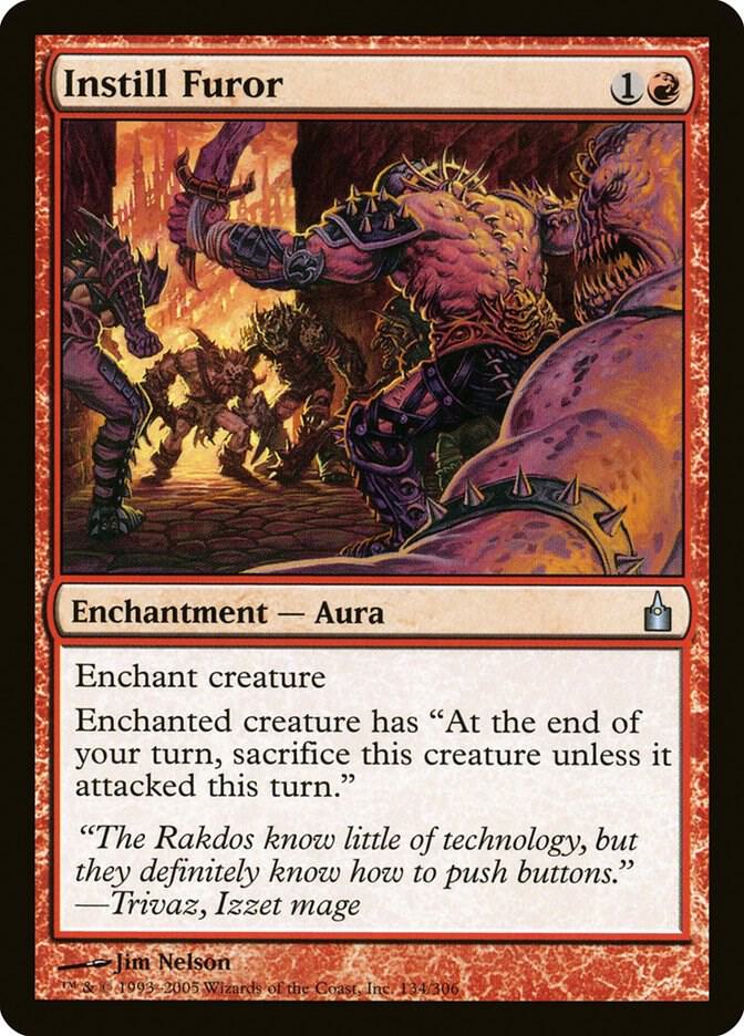 Instill Furor 134 card from Ravnica: City of Guilds