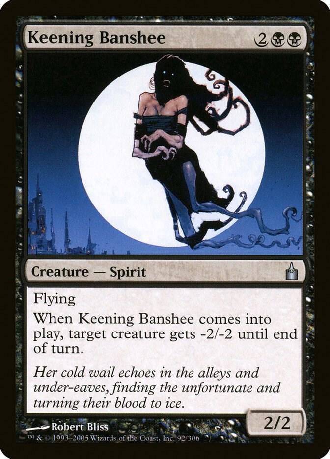 Keening Banshee 92 card from Ravnica: City of Guilds