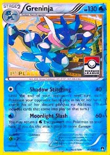 Greninja - 40/122 (Pokemon League) [1st Place] 040/122 card from League & Championship Cards