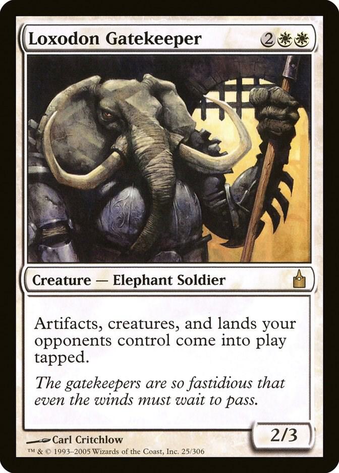 Loxodon Gatekeeper 25 card from Ravnica: City of Guilds