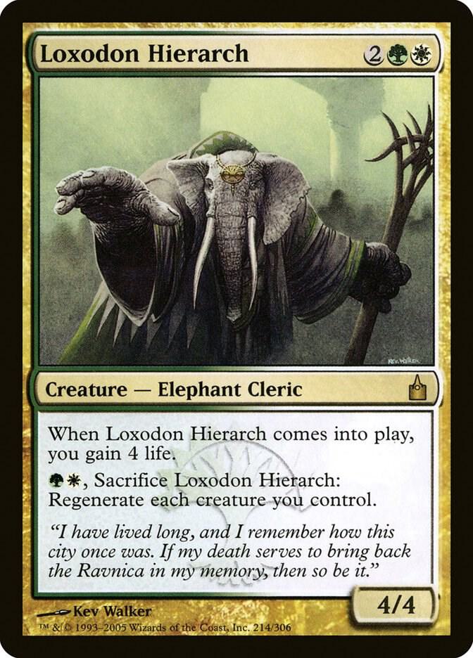 Loxodon Hierarch 214 card from Ravnica: City of Guilds