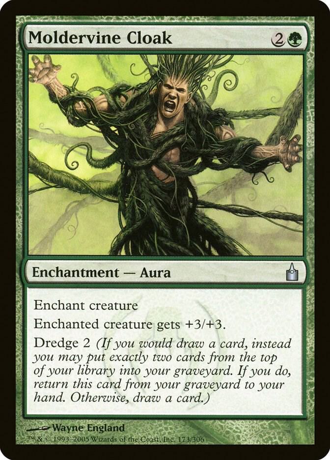 Moldervine Cloak 173 card from Ravnica: City of Guilds