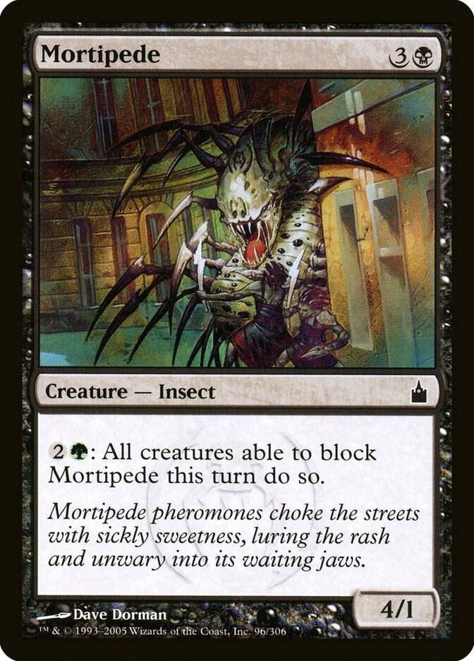 Mortipede 96 card from Ravnica: City of Guilds