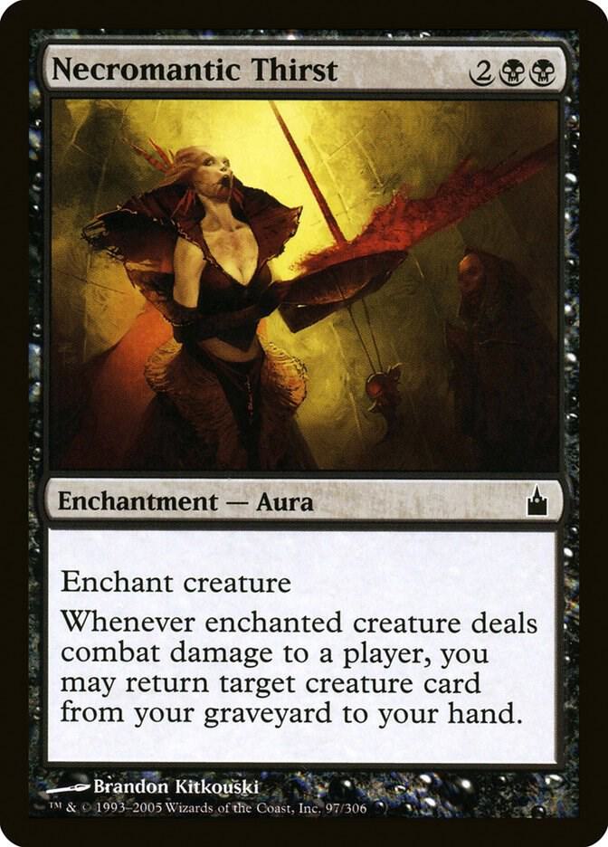 Necromantic Thirst 97 card from Ravnica: City of Guilds