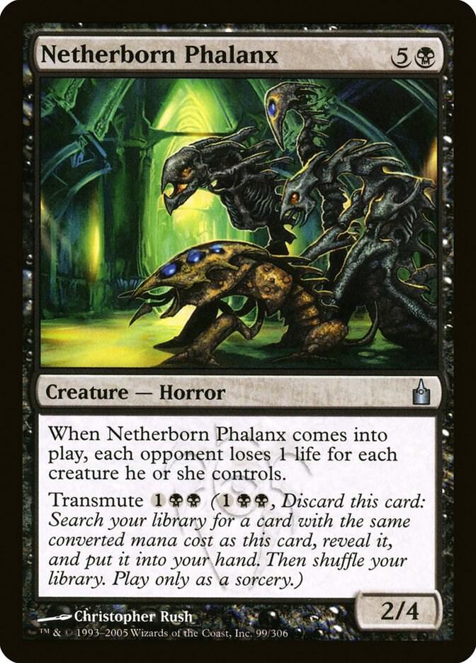 Netherborn Phalanx 99 card from Ravnica: City of Guilds
