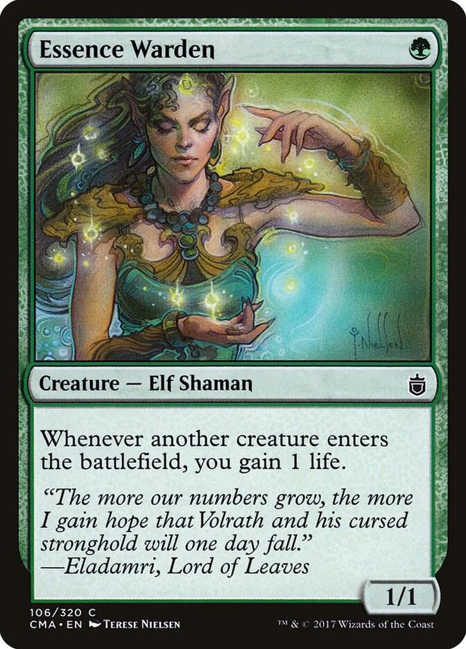 Essence Warden 106 card from Commander Anthology