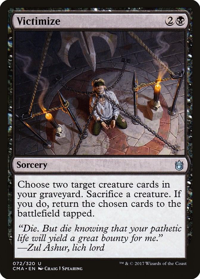 Victimize 72 card from Commander Anthology
