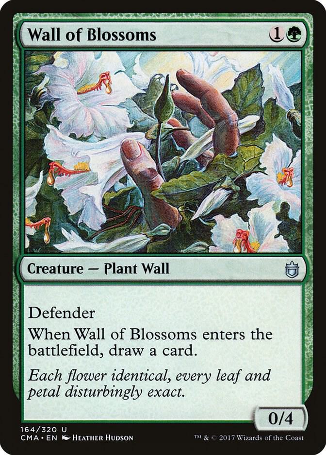 Wall of Blossoms 164 card from Commander Anthology