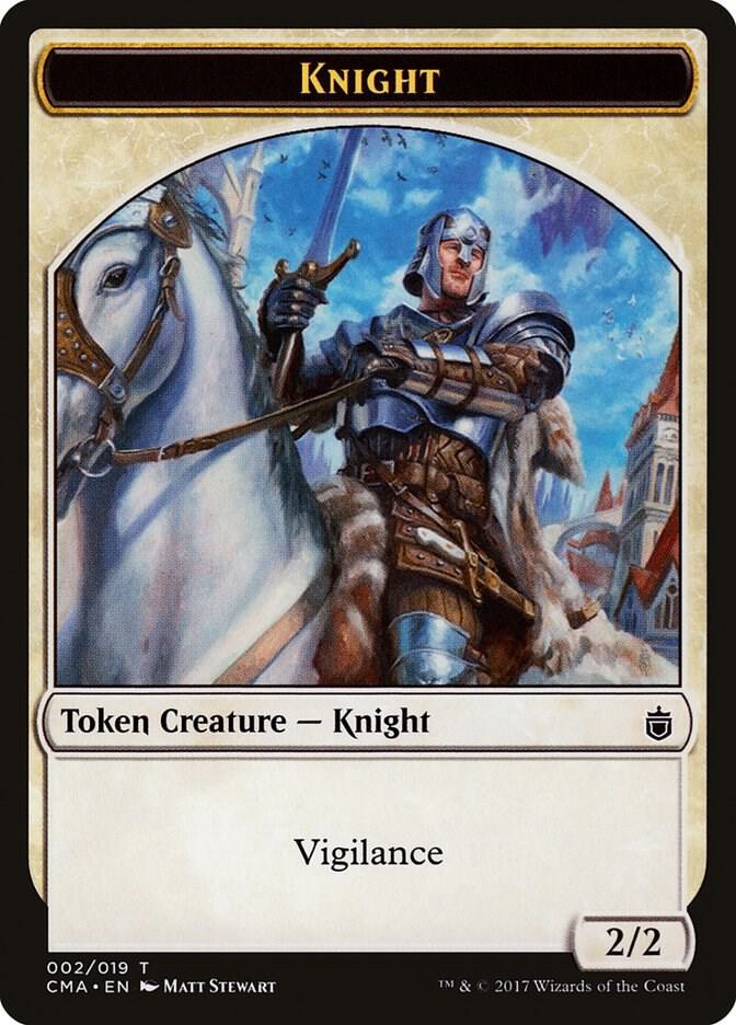 Knight Token 2 card from Commander Anthology