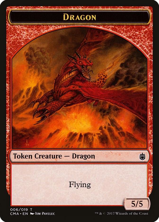 Dragon Token 6 card from Commander Anthology