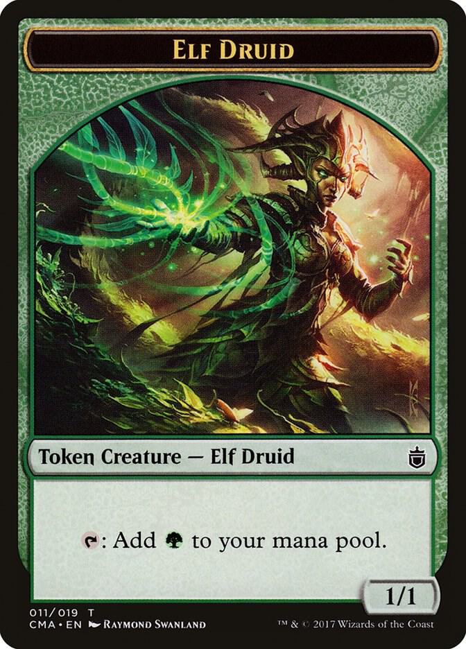 Elf Druid Token 11 card from Commander Anthology