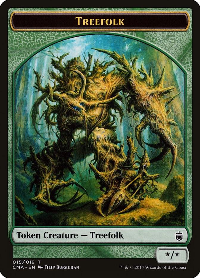 Treefolk Token 15 card from Commander Anthology