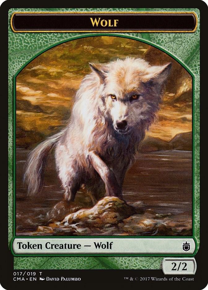 Wolf Token 17 card from Commander Anthology