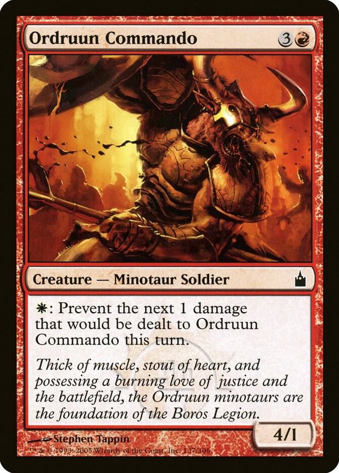 Ordruun Commando 137 card from Ravnica: City of Guilds