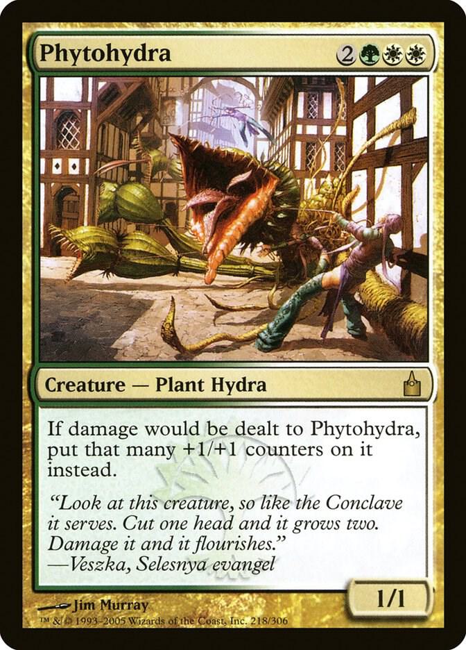 Phytohydra 218 card from Ravnica: City of Guilds