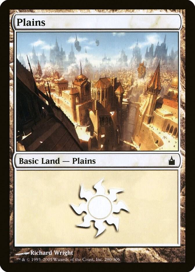 Plains 290 card from Ravnica: City of Guilds