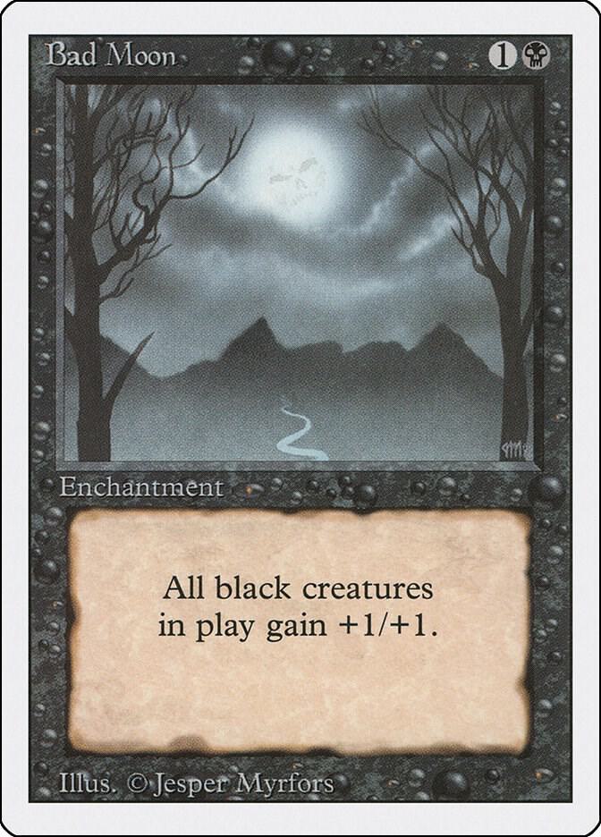 Bad Moon card from Revised Edition