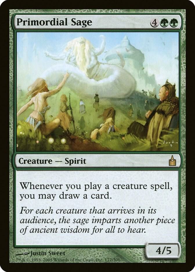 Primordial Sage 177 card from Ravnica: City of Guilds