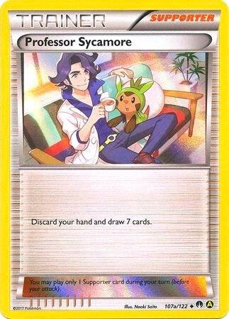 Professor Sycamore (Holofoil) 107a/122 card from Alternate Art Promos