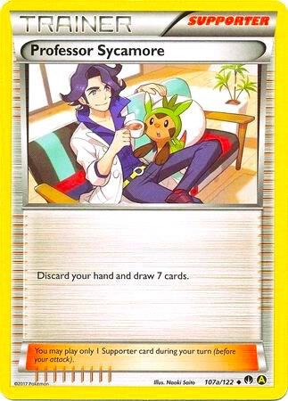 Professor Sycamore (Non-Holo) 107a/122 card from Alternate Art Promos