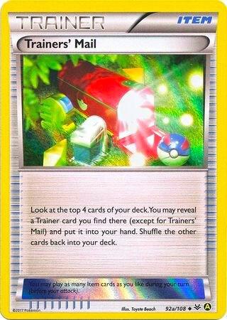 Trainers' Mail - 92a/108 (Holo) 092a/108 card from Alternate Art Promos
