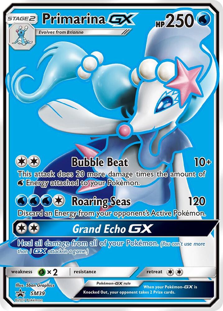 Primarina GX SM39 card from SM Promos