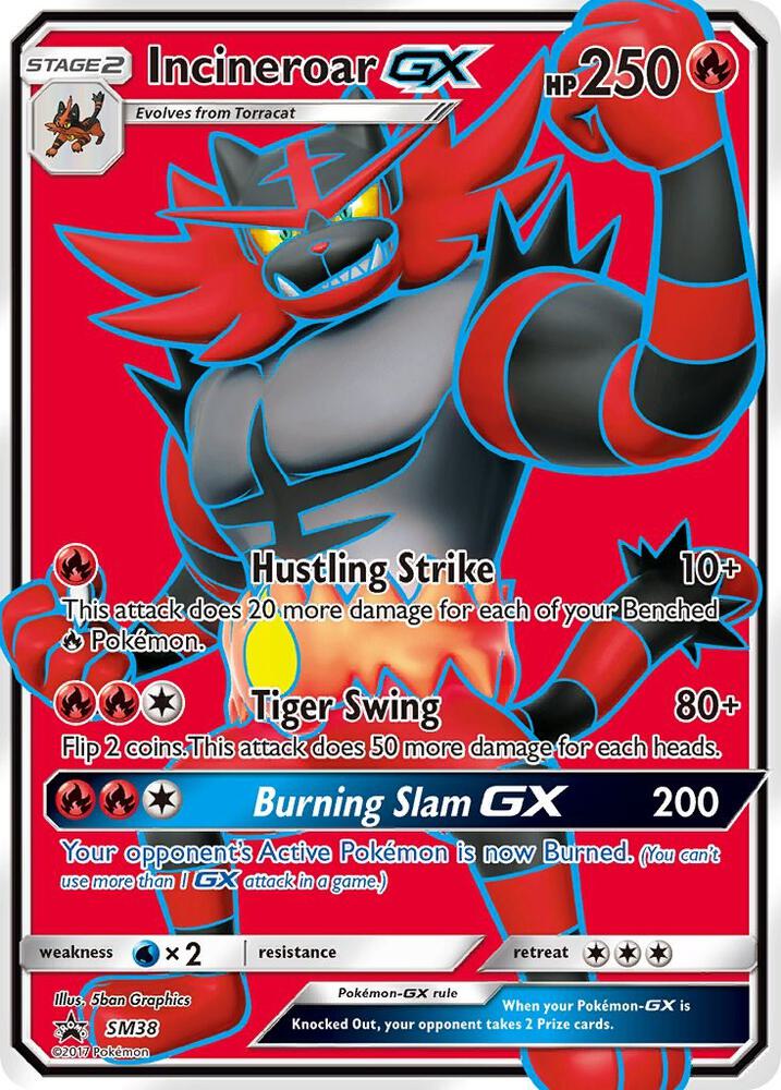 Incineroar GX SM38 card from SM Promos