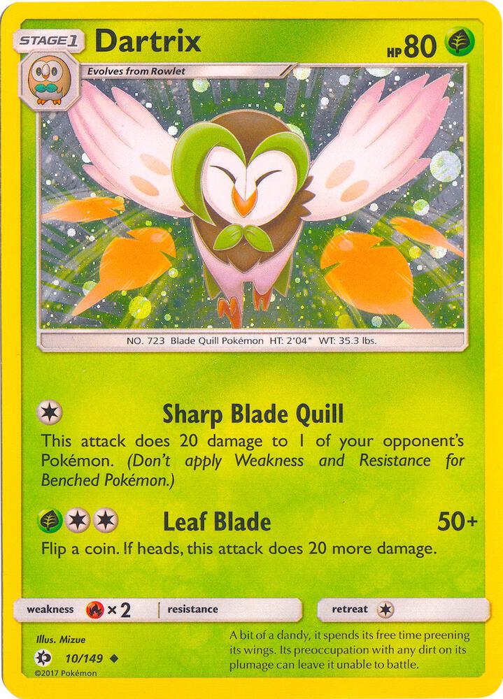 Dartrix - 10/149 (Cosmos Holo) 010/149 card from Blister Exclusives