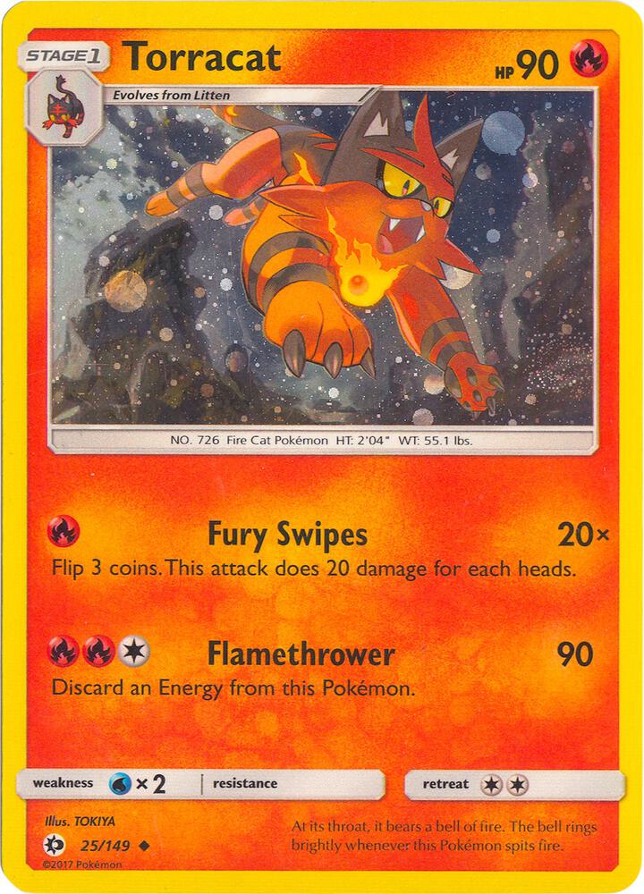 Torracat - 25/149 (Cosmos Holo) 025/149 card from League & Championship Cards