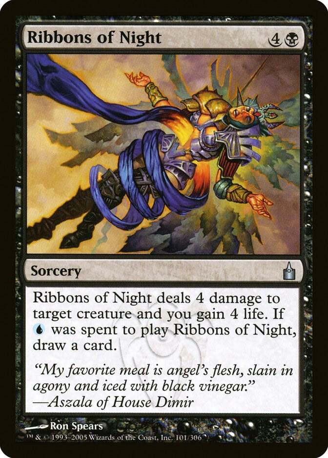 Ribbons of Night 101 card from Ravnica: City of Guilds