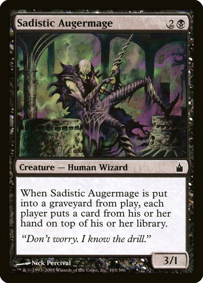 Sadistic Augermage 103 card from Ravnica: City of Guilds