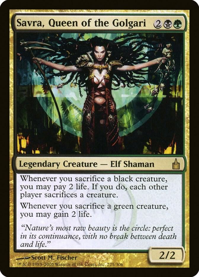 Savra, Queen of the Golgari 225 card from Ravnica: City of Guilds