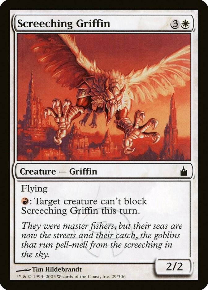Screeching Griffin 29 card from Ravnica: City of Guilds