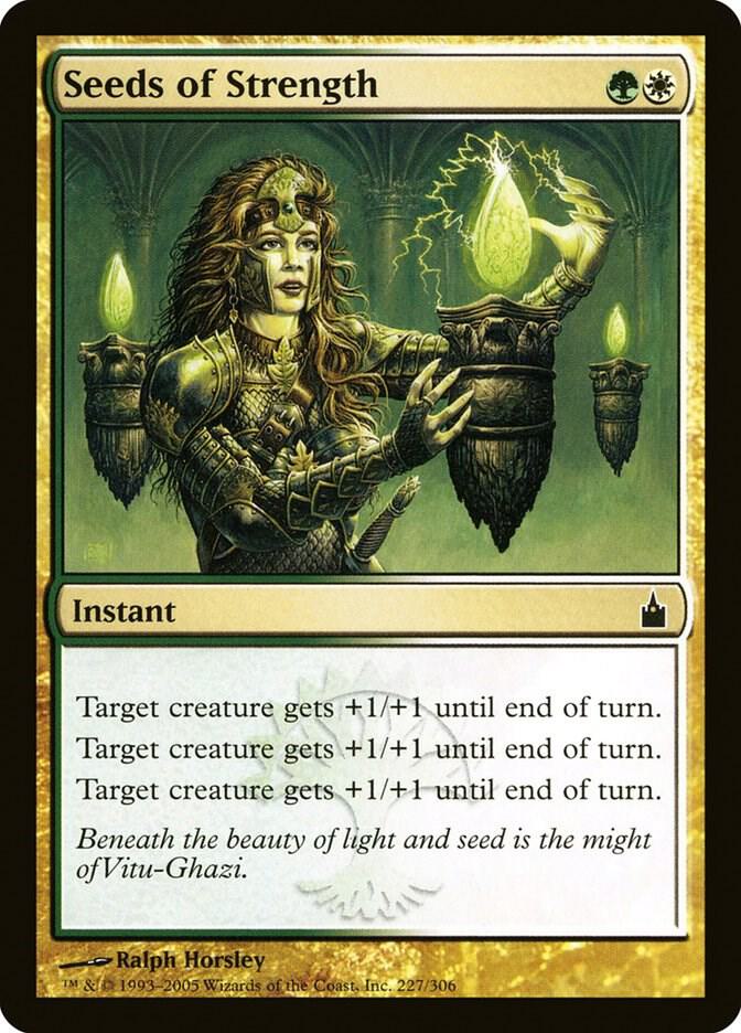 Seeds of Strength 227 card from Ravnica: City of Guilds