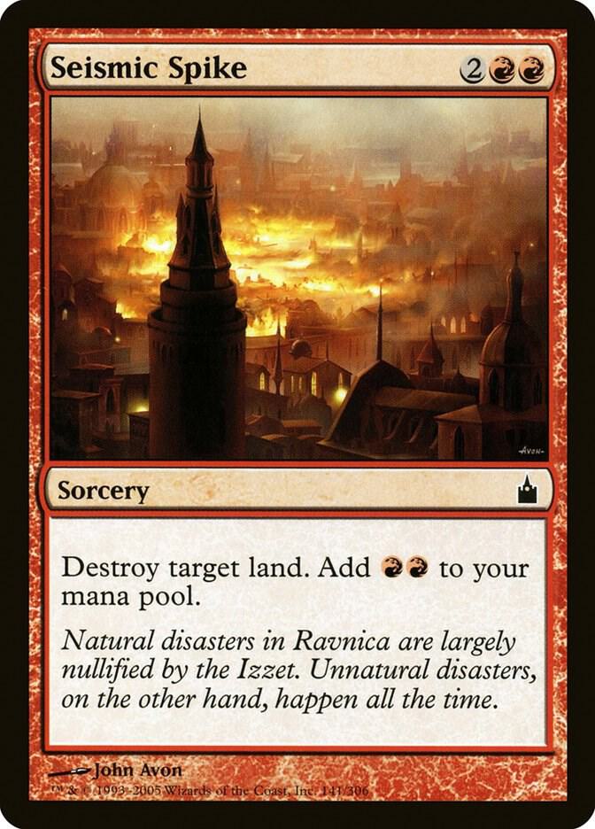 Seismic Spike 141 card from Ravnica: City of Guilds