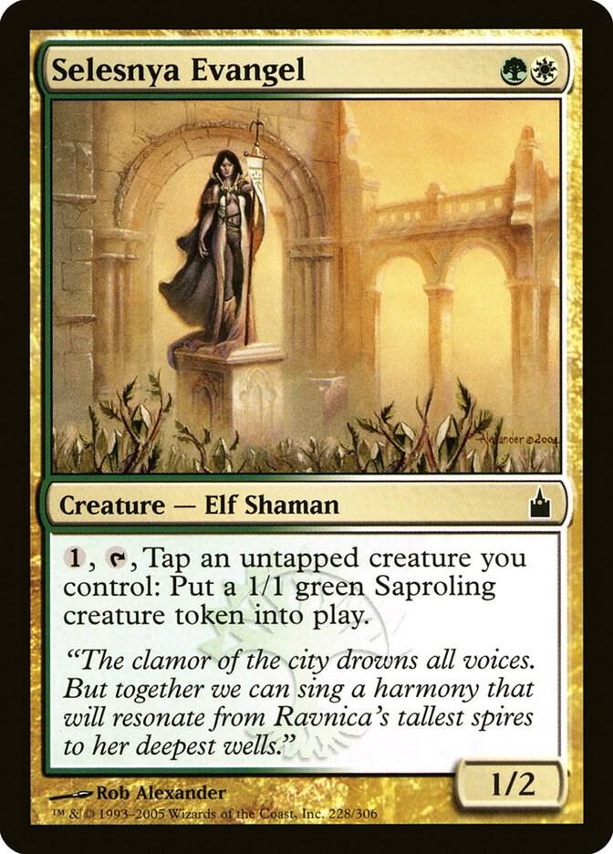Selesnya Evangel 228 card from Ravnica: City of Guilds
